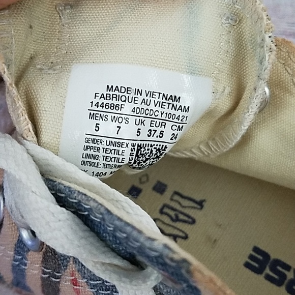 Converse All Star Blanket Pattern - Sz. 7 - Picture 2 of 8